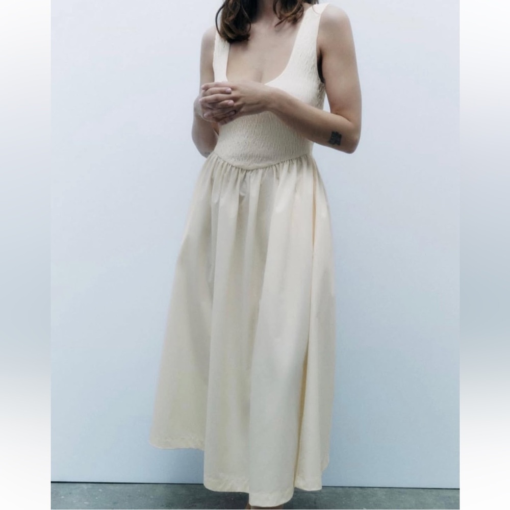Zara size small contrasting midi dress